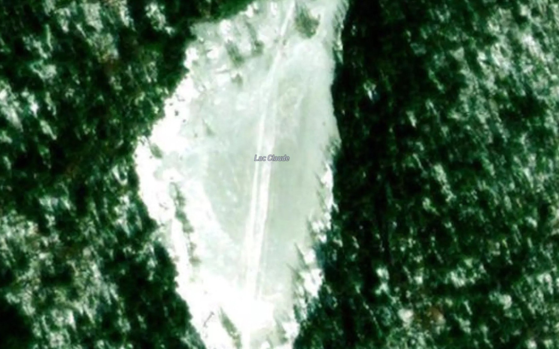 Satellite map of the Lac Claude