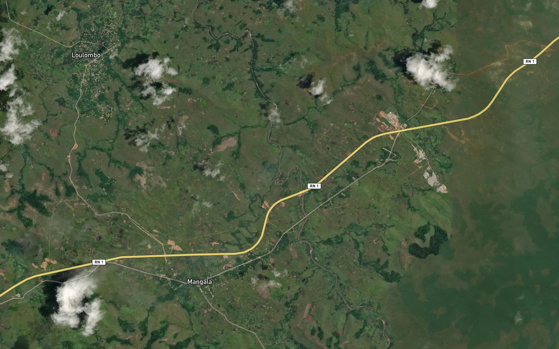 Satellite map of the Lombolo