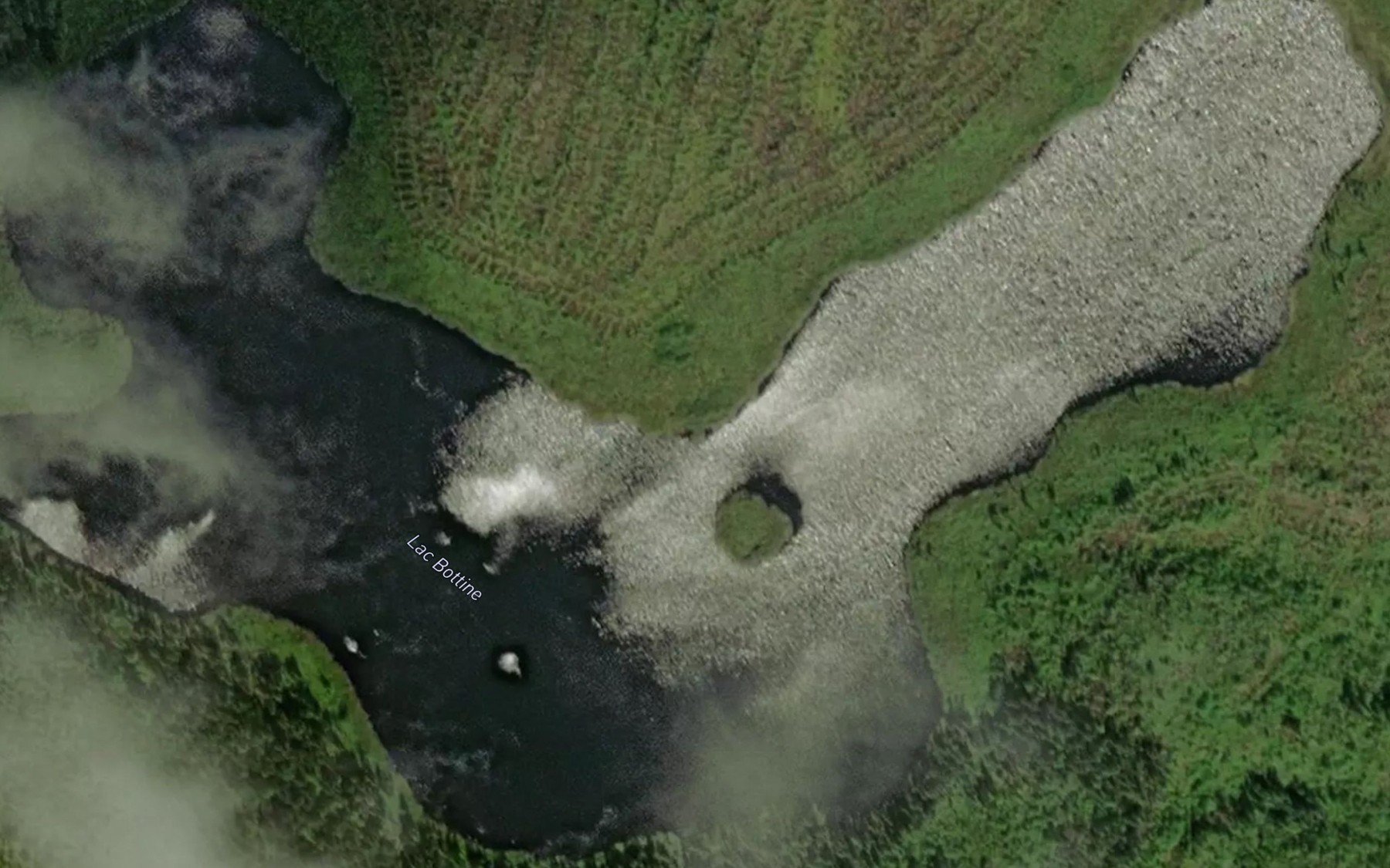 Satellite map of the Lac Bottine