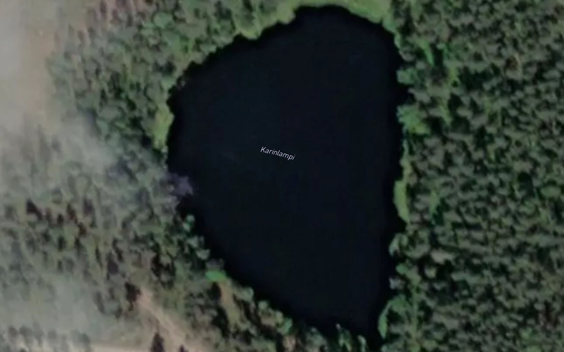 Satellite map of the Karinlampi
