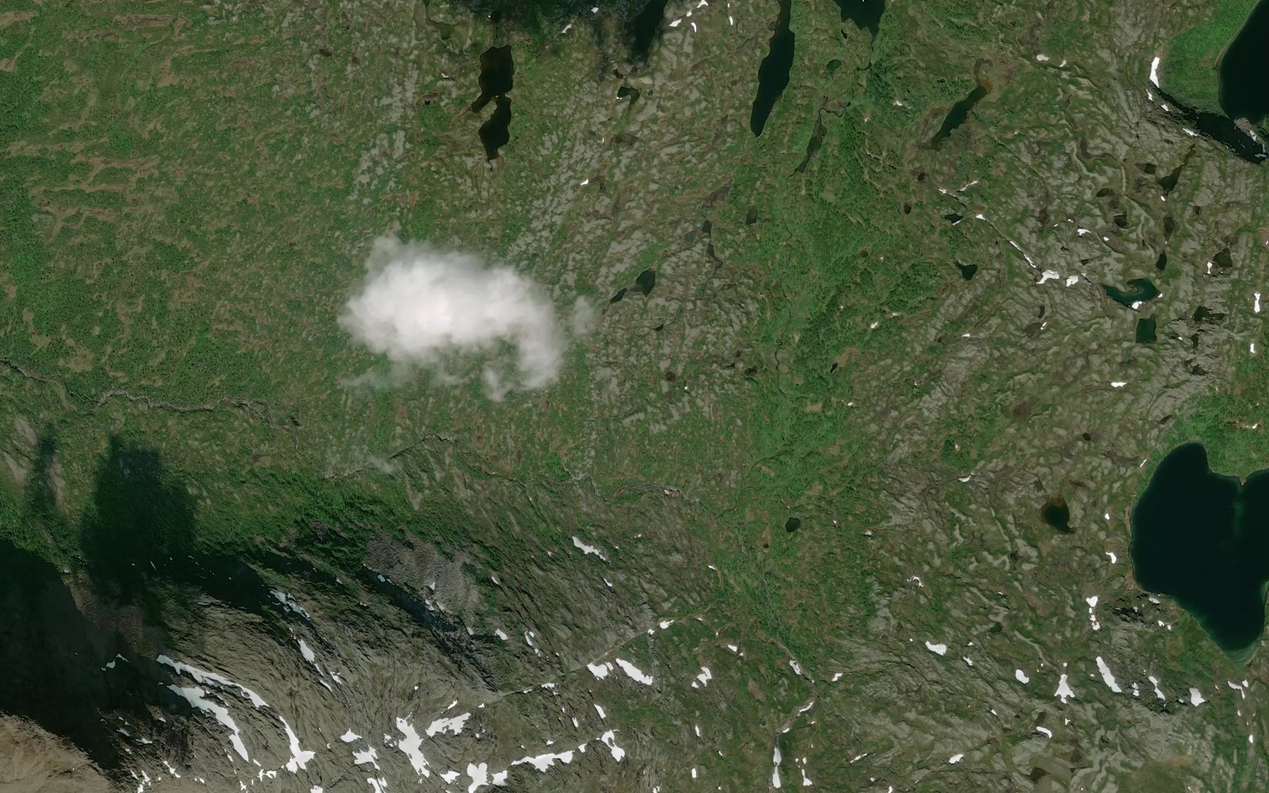 Satellite map of the Atomvasselva