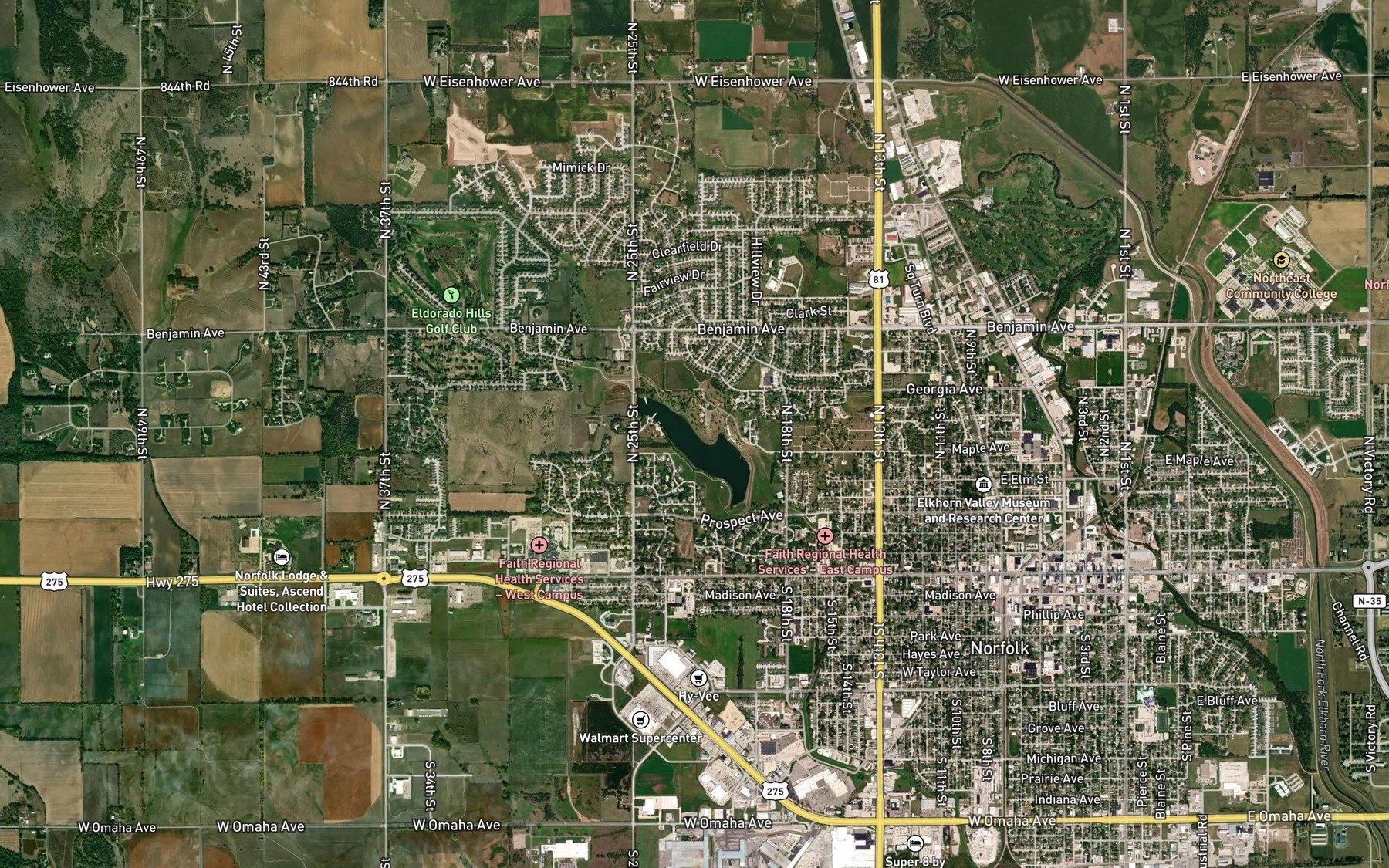 Satellite map of the Spot 3