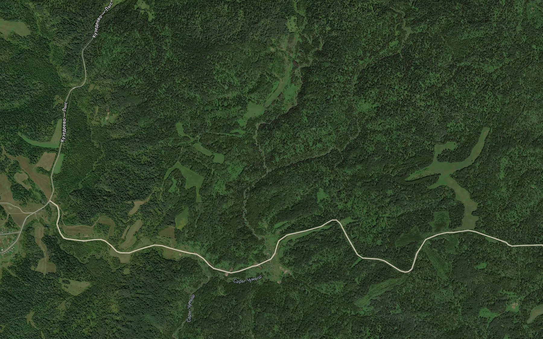 Satellite map of the Karakol
