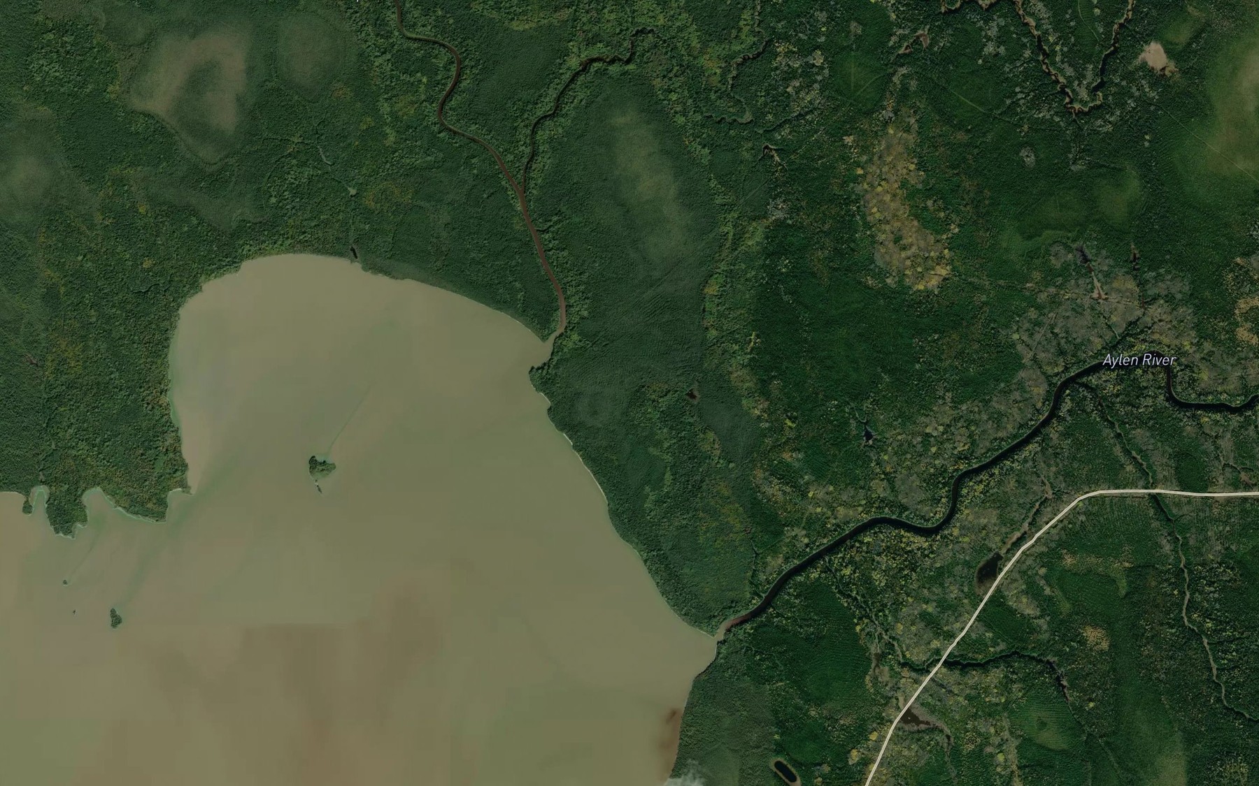 Satellite map of the Departure Creek
