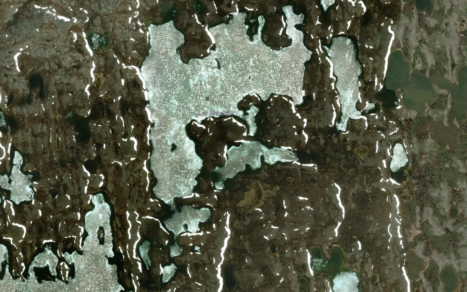 Satellite map of the Lac Bistodeau
