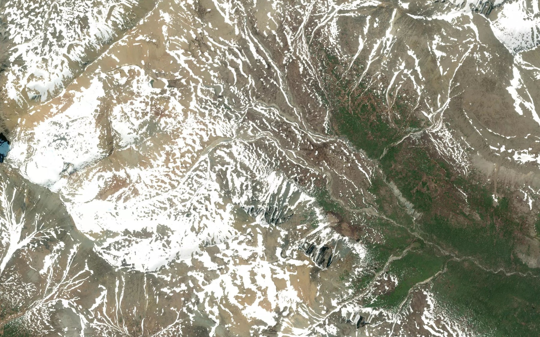 Satellite map of the Nickel Creek