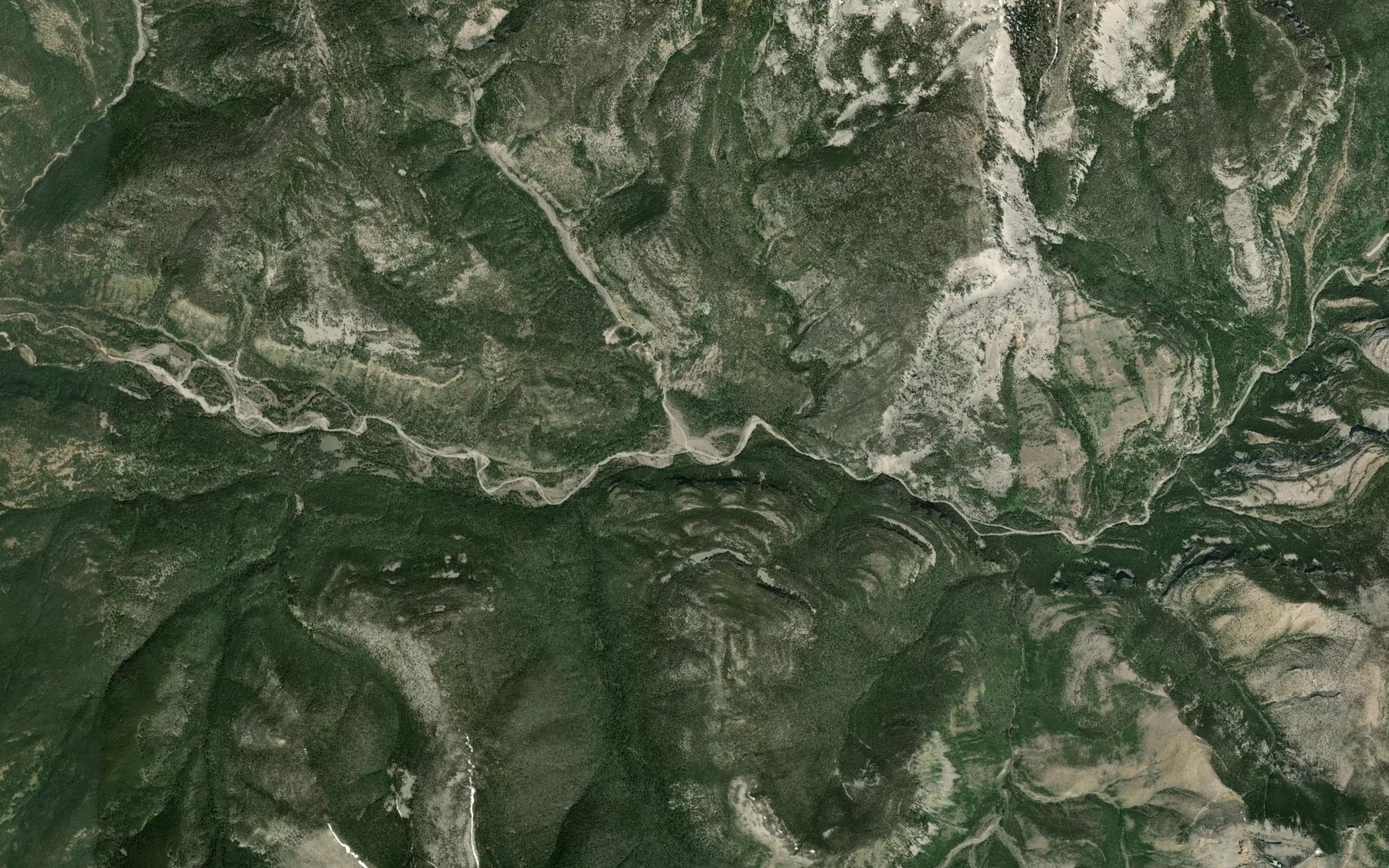 Satellite map of the Milky Stream