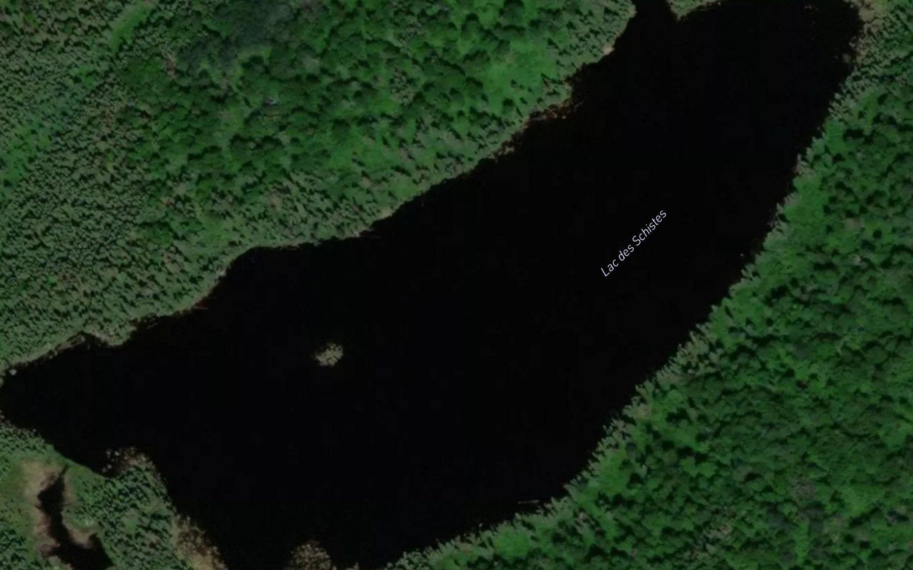 Satellite map of the Lac des Schistes