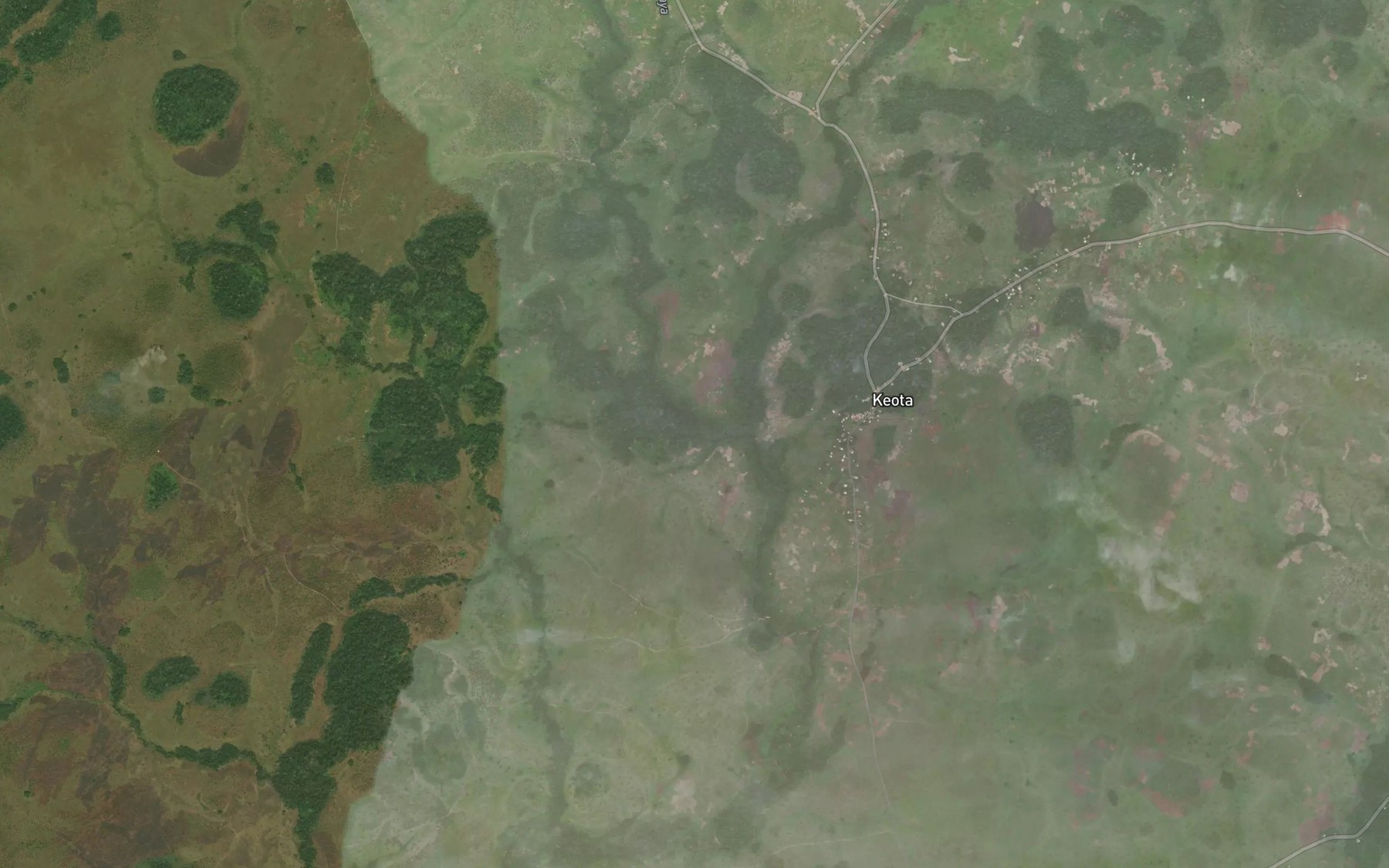 Satellite map of the Ofoue