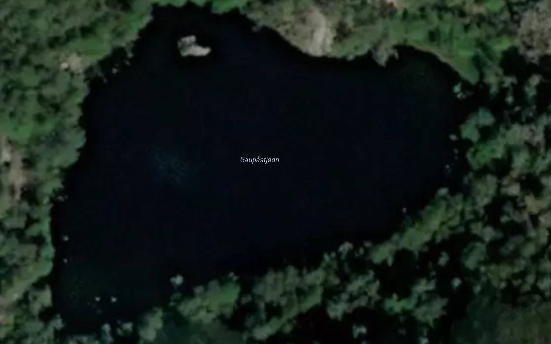 Satellite map of the Gaupastjodn