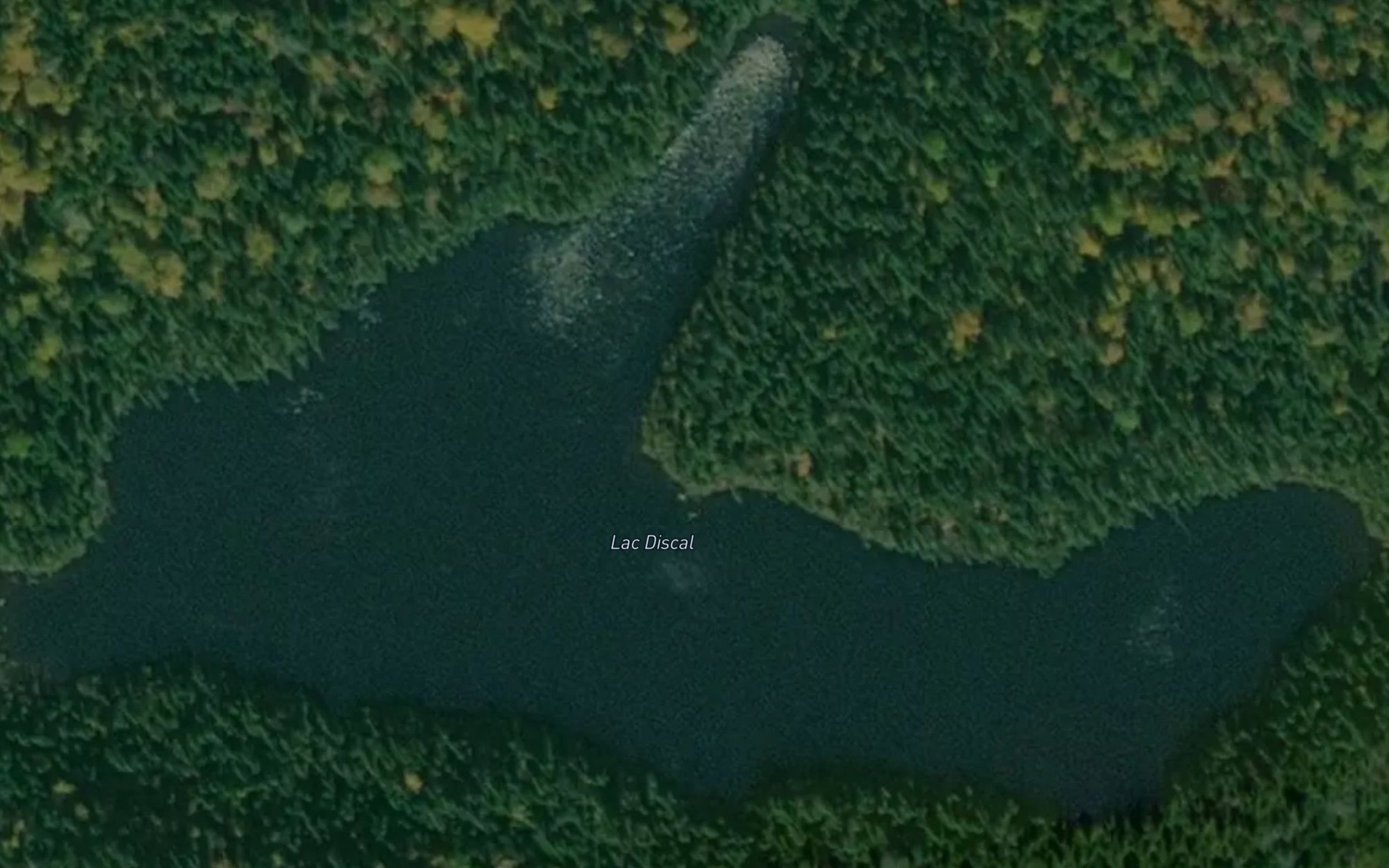 Satellite map of the Lac Discal