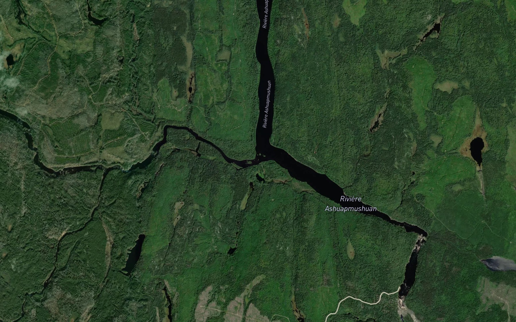 Satellite map of the Riviere Chigoubiche