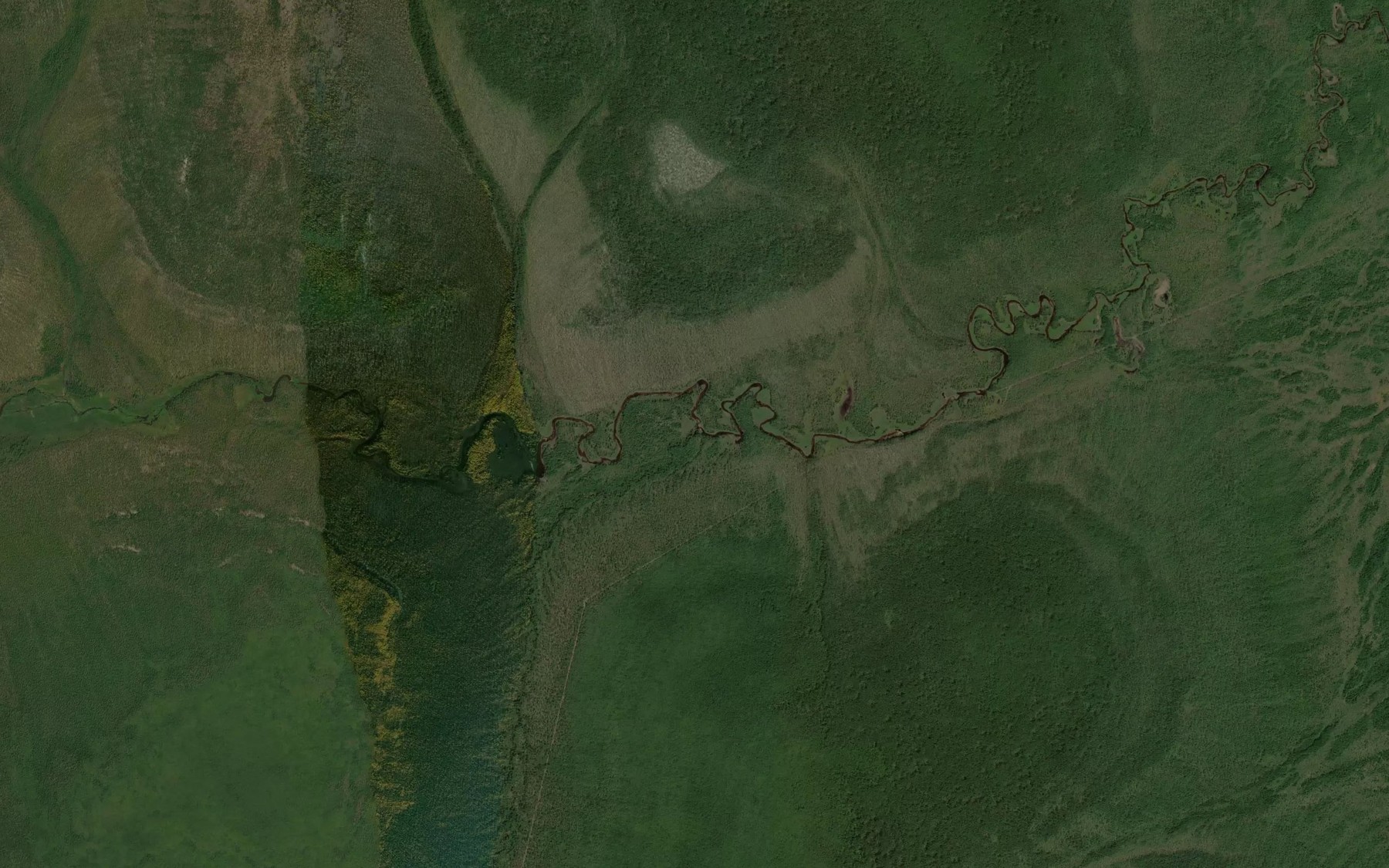 Satellite map of the Nizhniy Tarynnakh