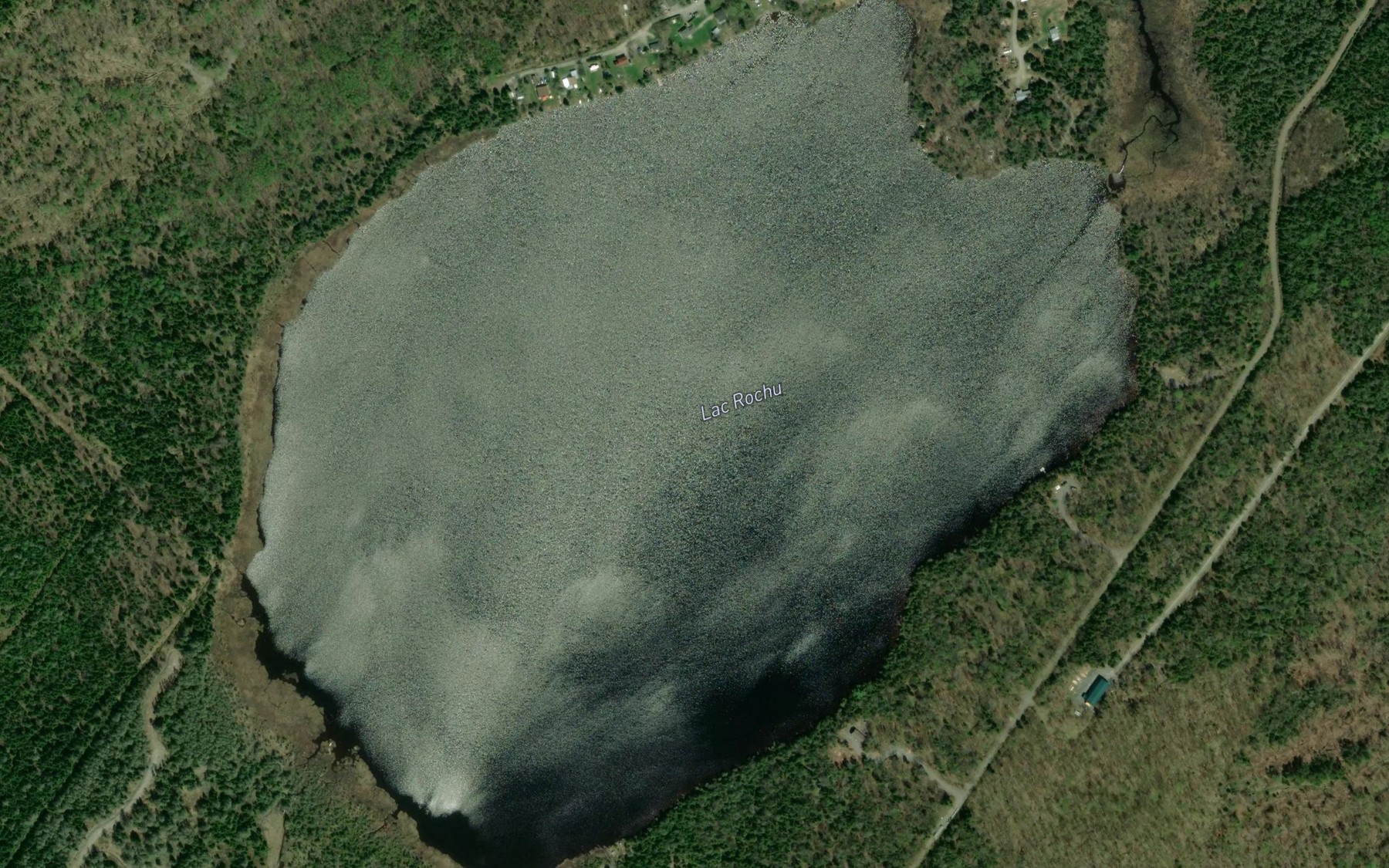 Satellite map of the Lac Rochu
