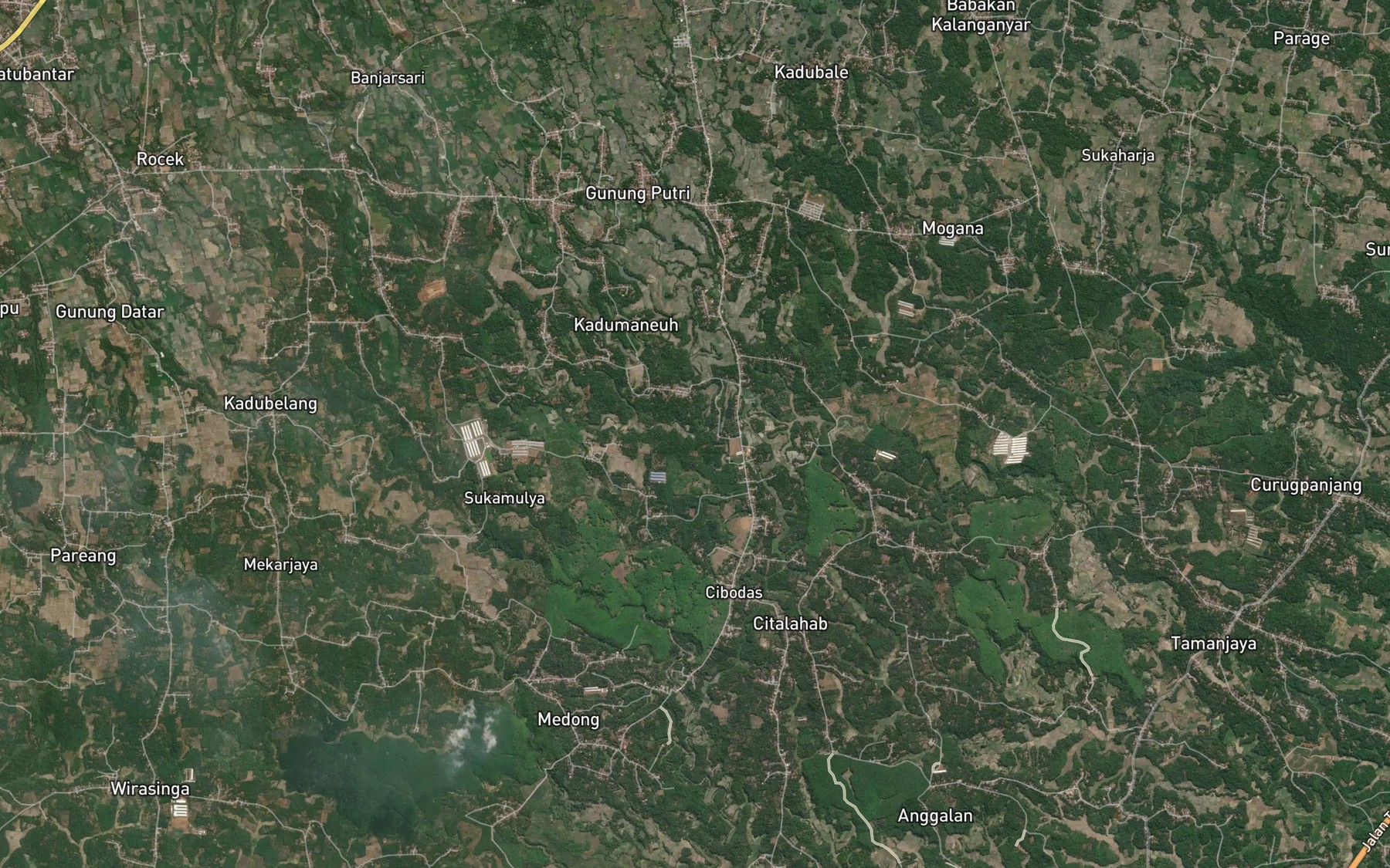 Satellite map of the Ci Bali