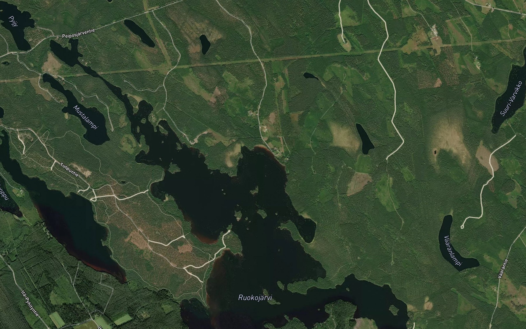 Satellite map of the Haavankannanlahti