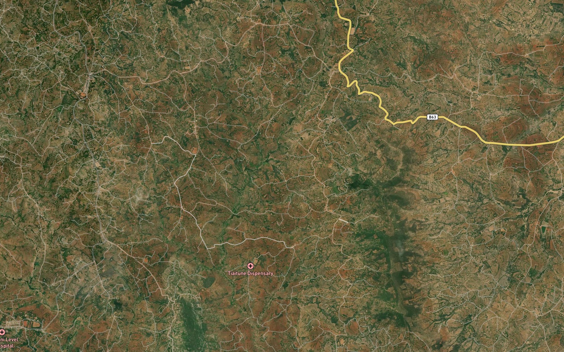 Satellite map of the Ngumuli