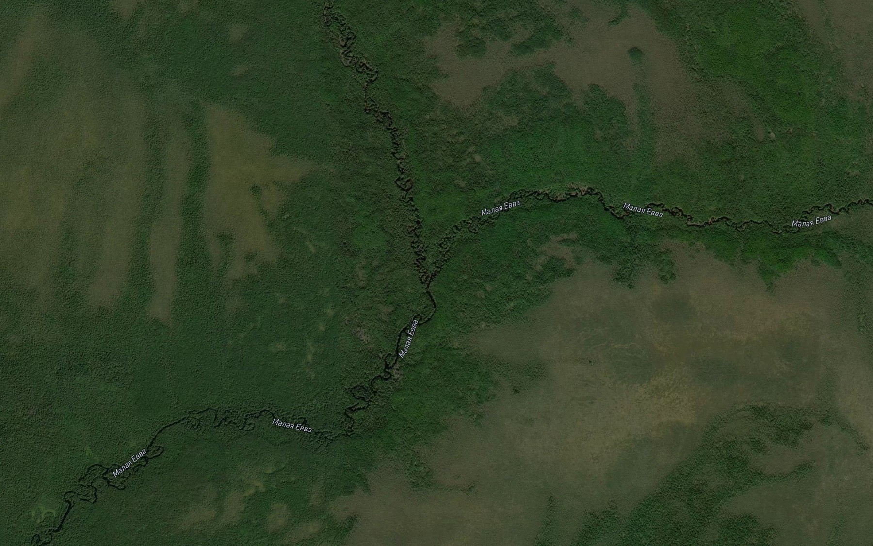 Satellite map of the Unshik