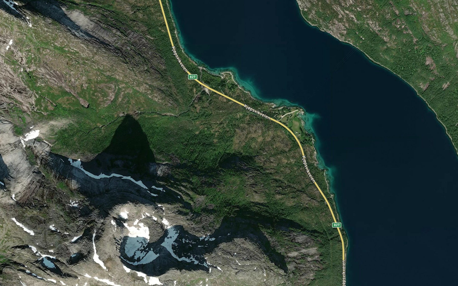 Satellite map of the Heimelva