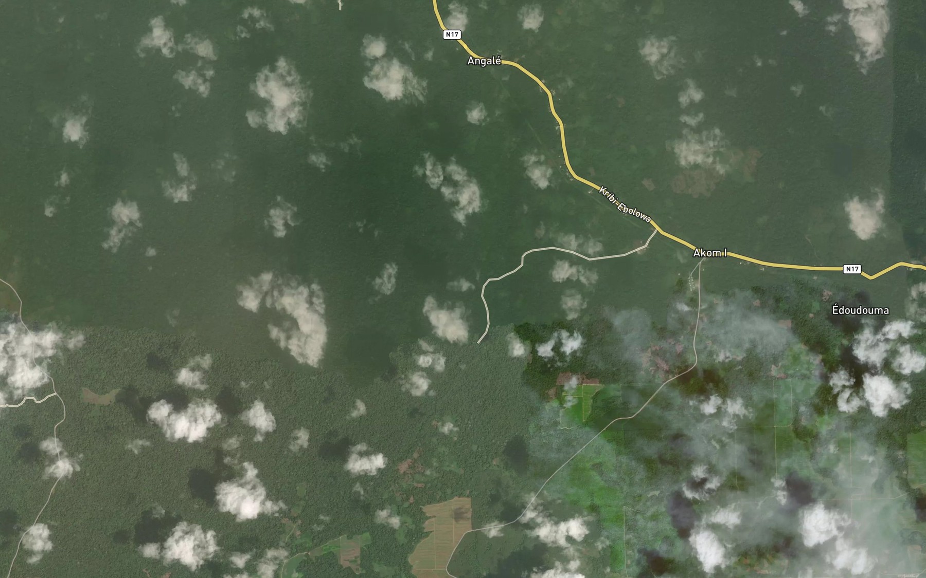 Satellite map of the Obeng