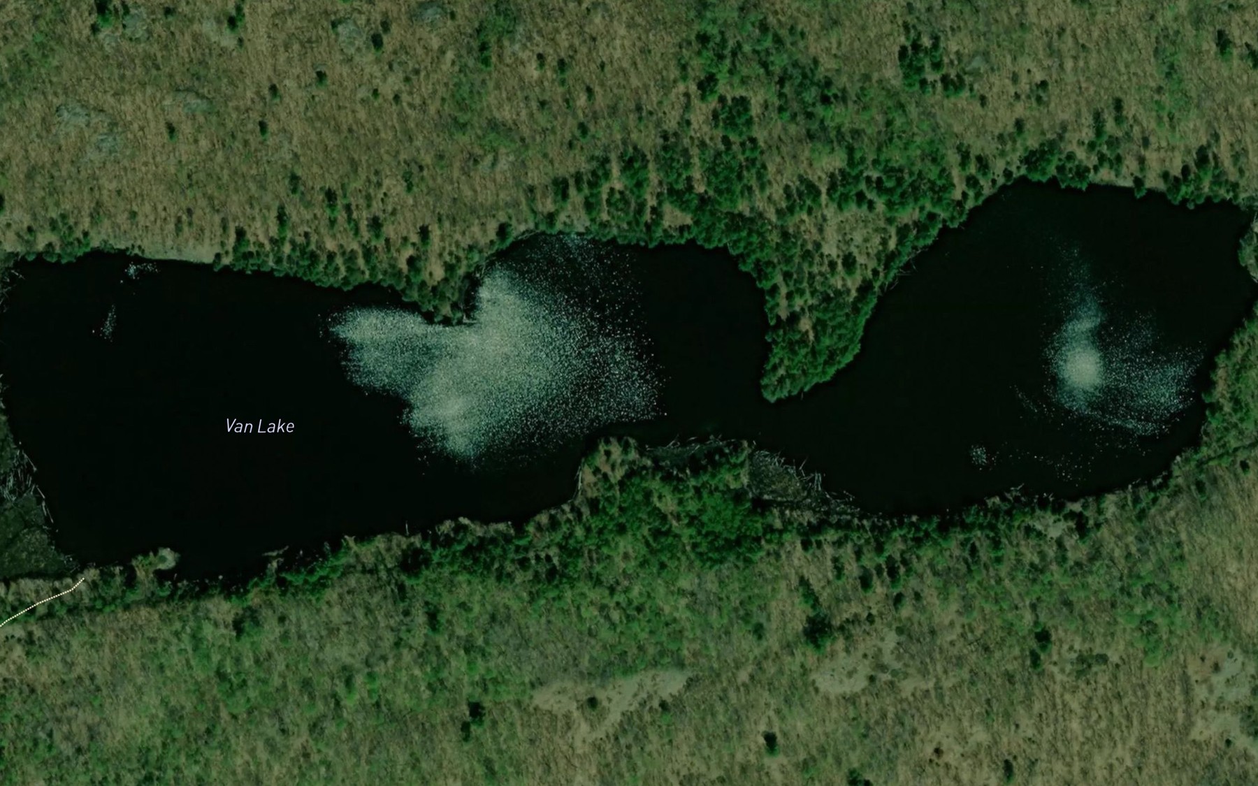 Satellite map of the Van Lake