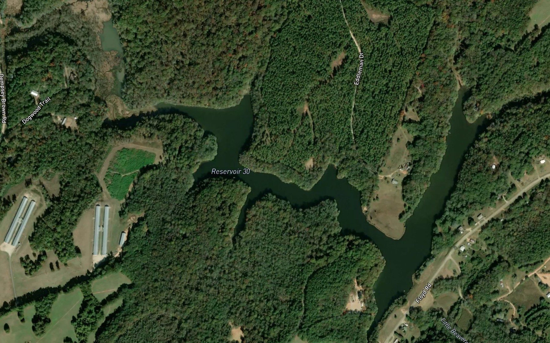 Satellite map of the Reservoir 30