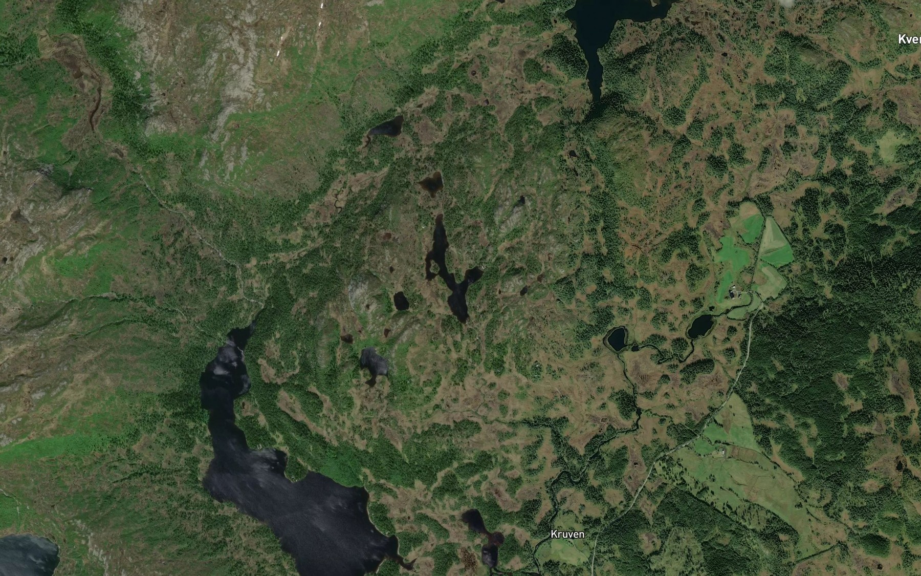 Satellite map of the Skamnavatnet