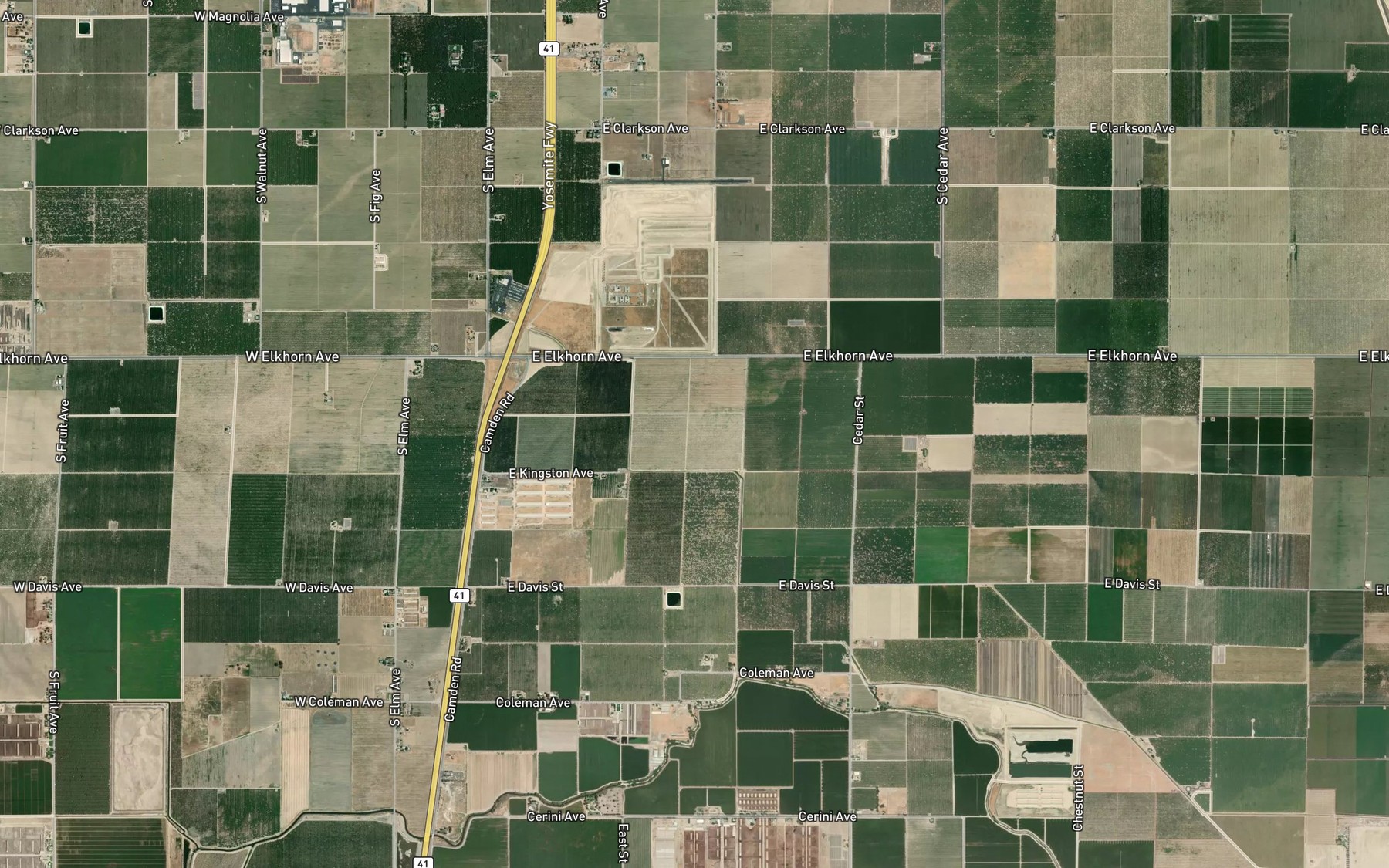 Satellite map of the Liberty Ditch