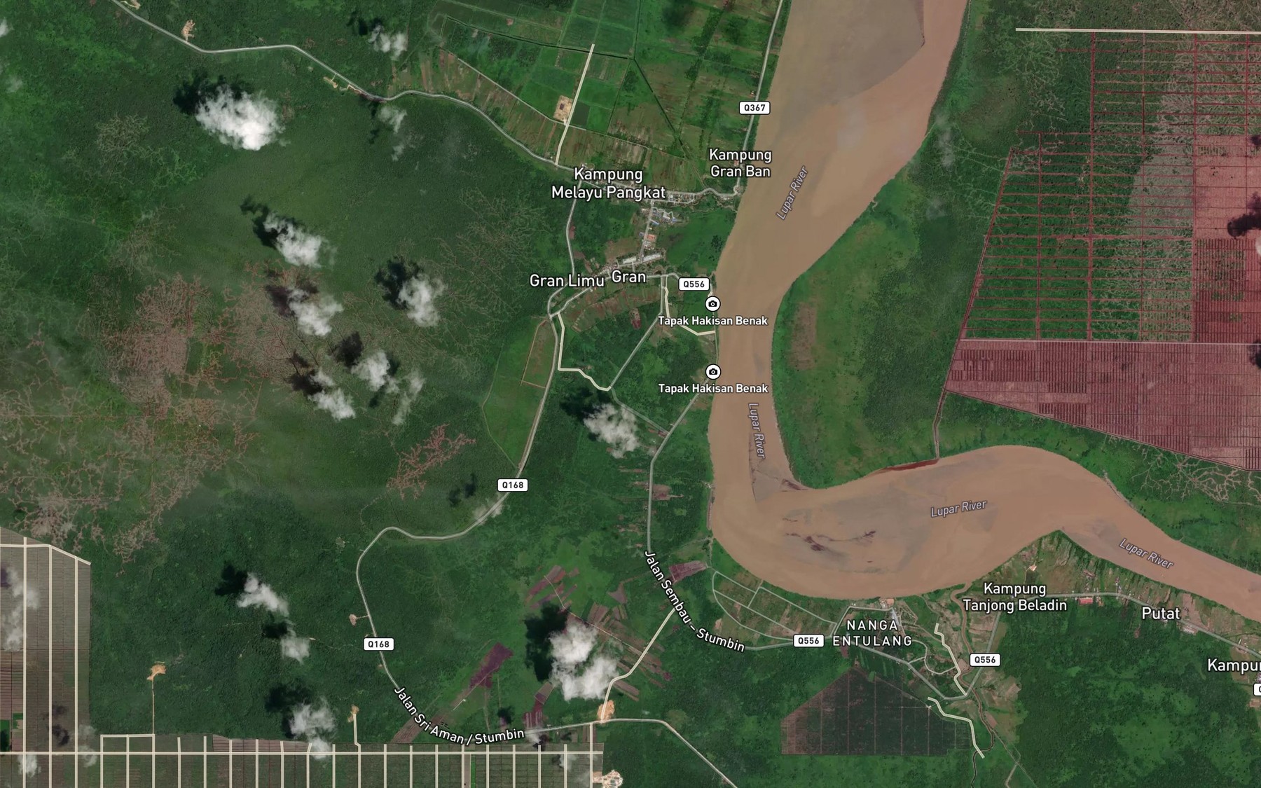 Satellite map of the Sungai Geran