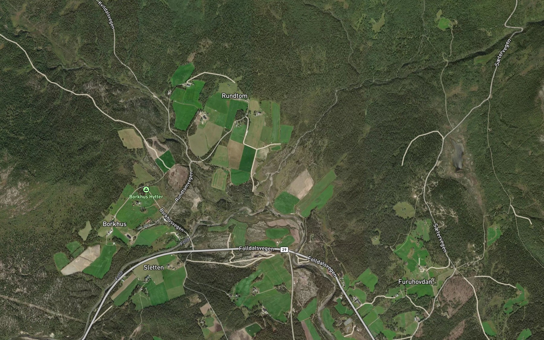 Satellite map of the Kvita