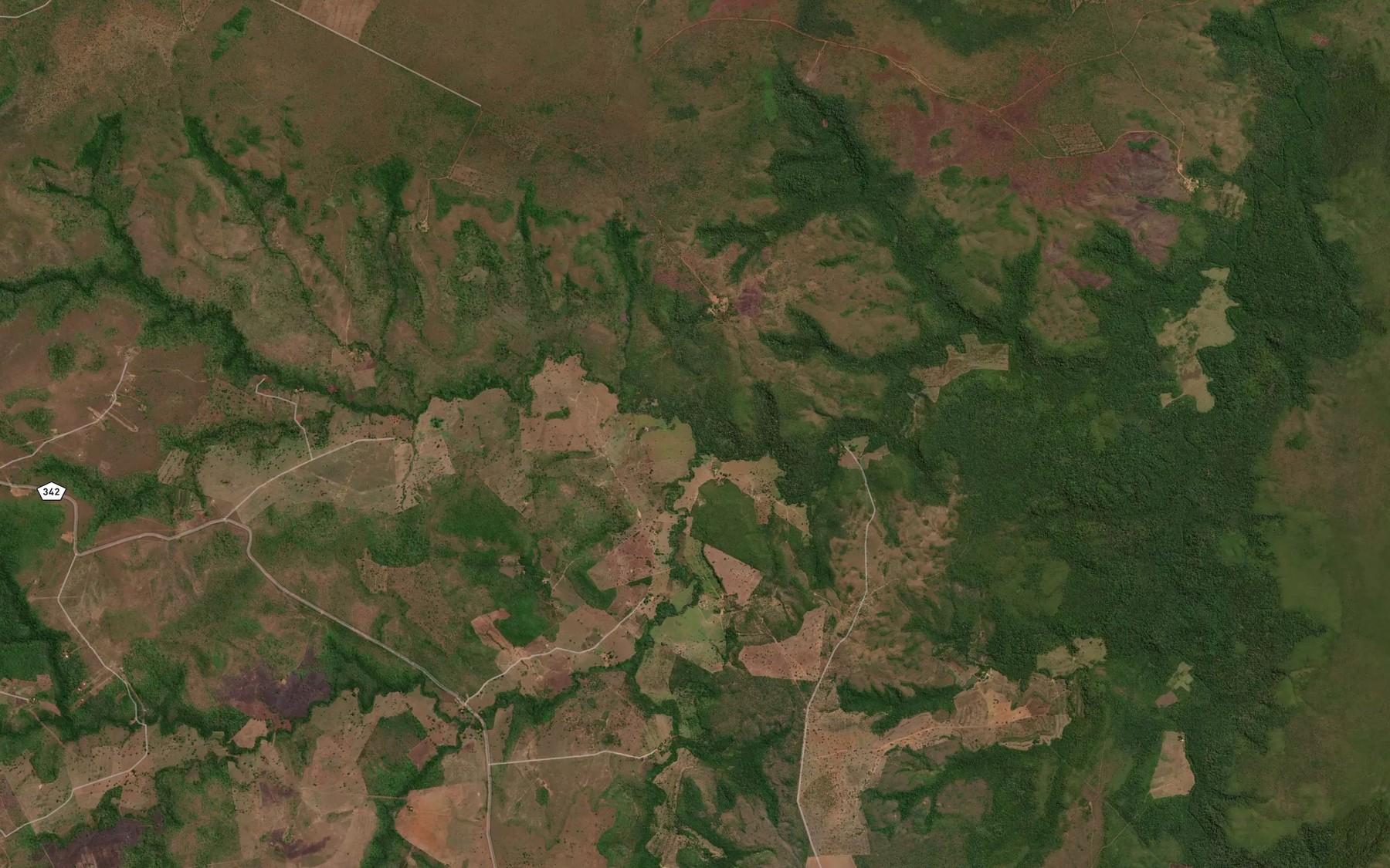 Satellite map of the Corrego Agua Fria