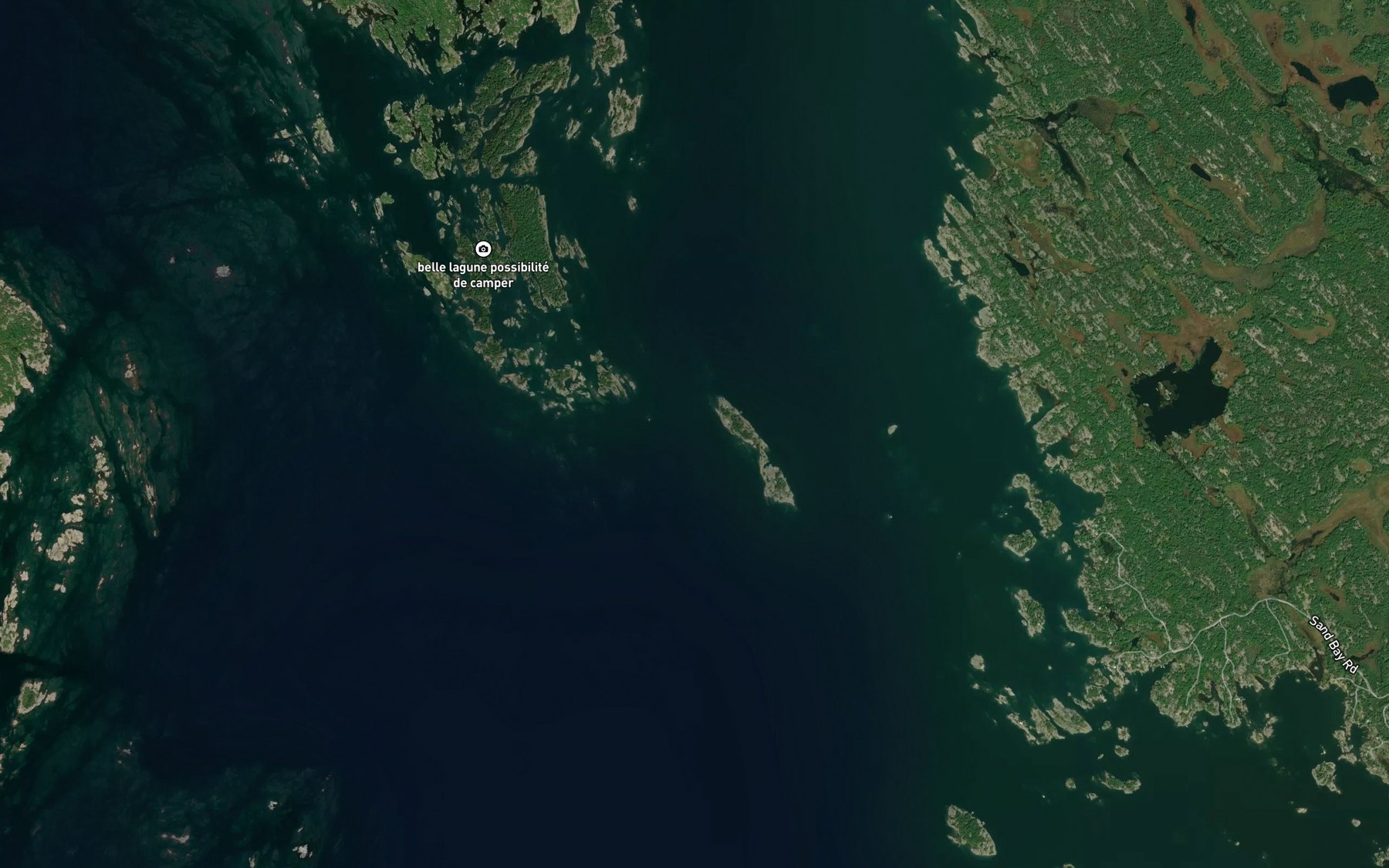 Satellite map of the Jack Reef