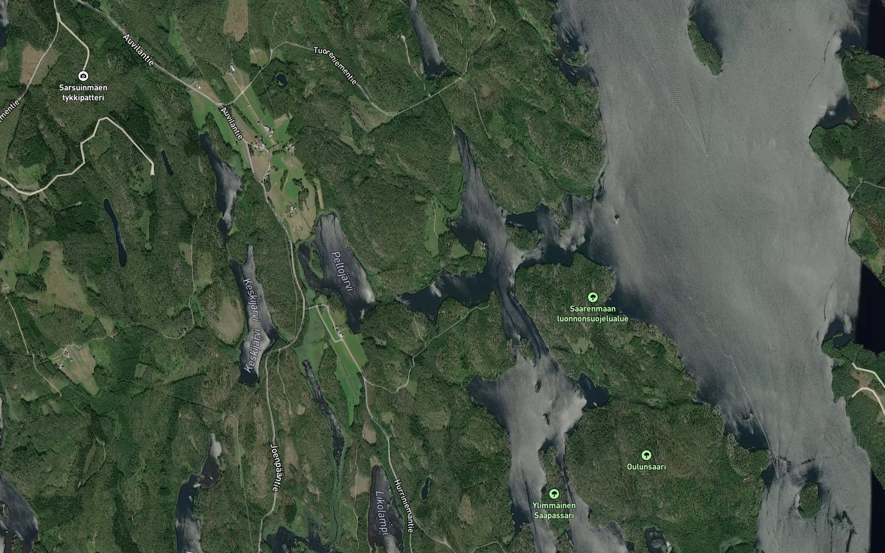 Satellite map of the Taivallahti