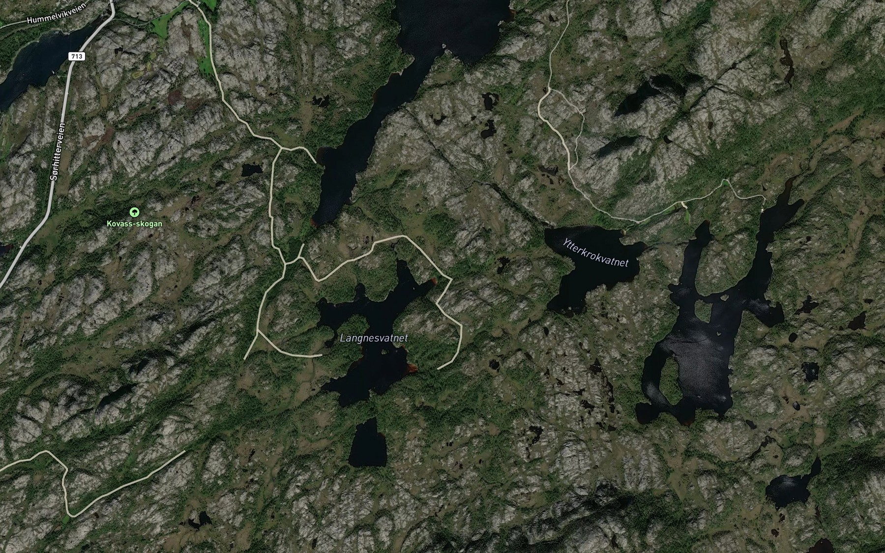 Satellite map of the Litldalsbekken