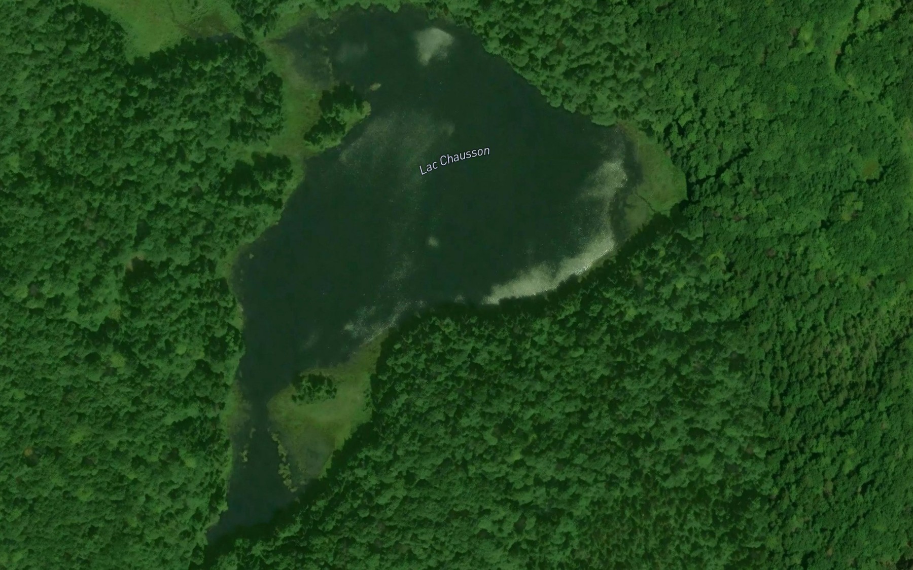 Satellite map of the Lac Chausson