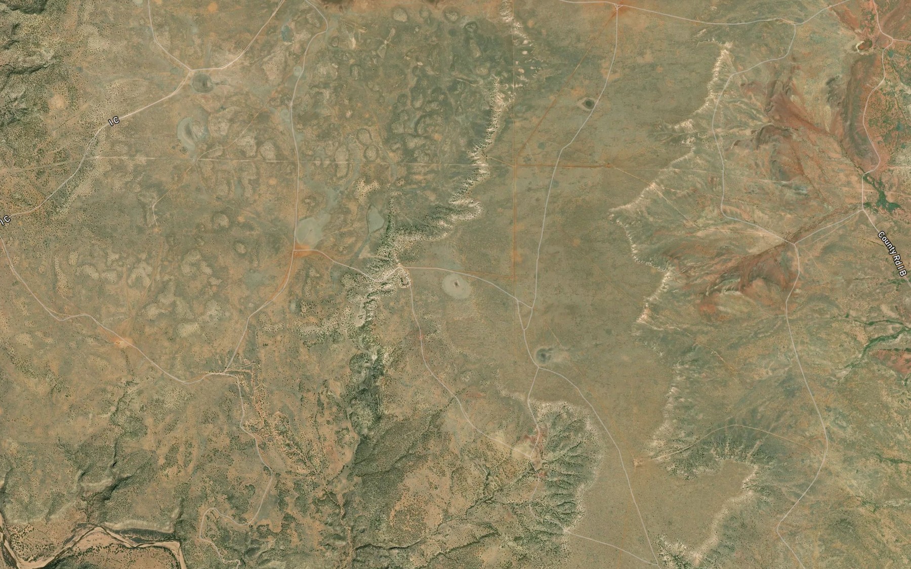 Satellite map of the Rock Tank