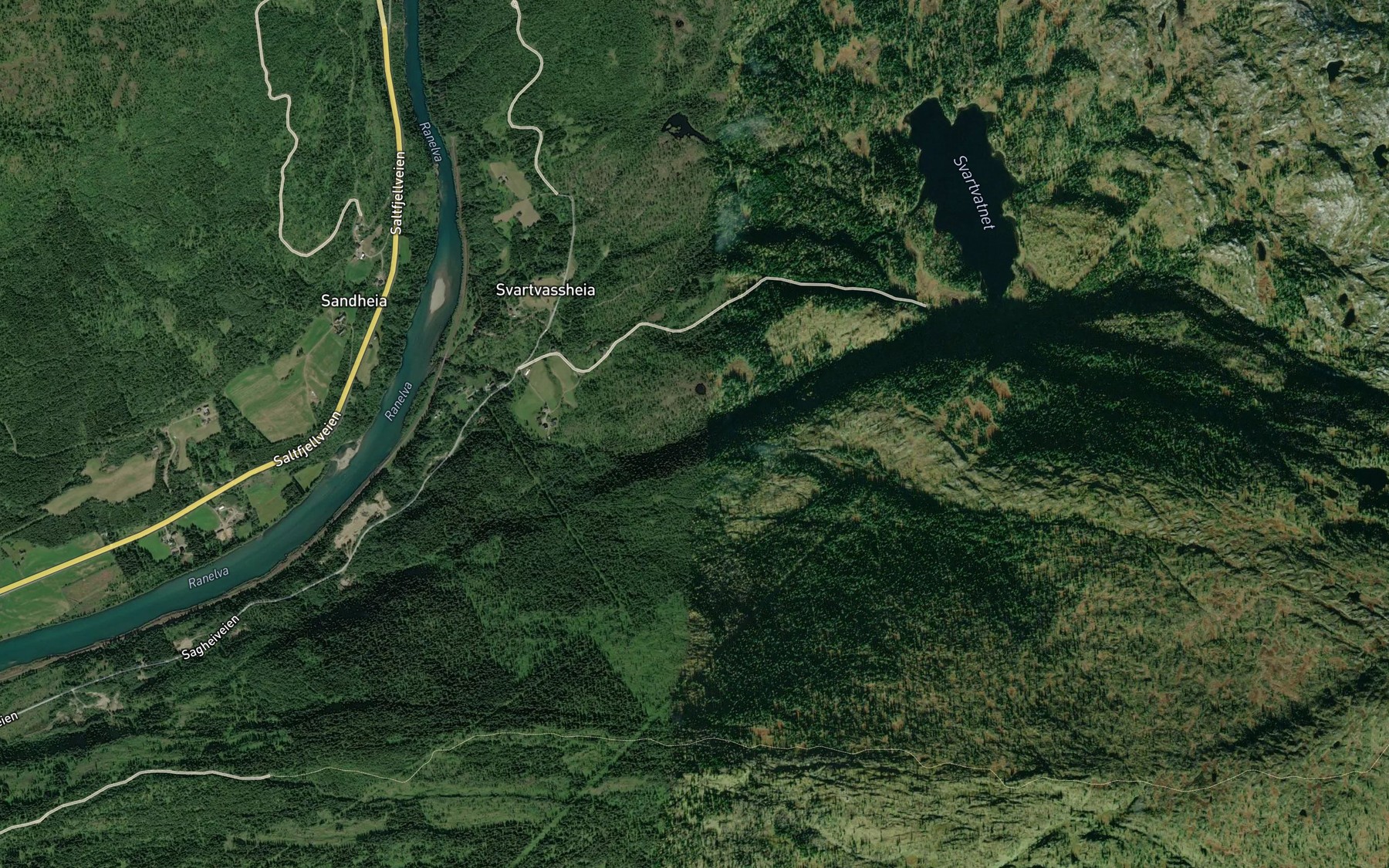 Satellite map of the Flagbekken