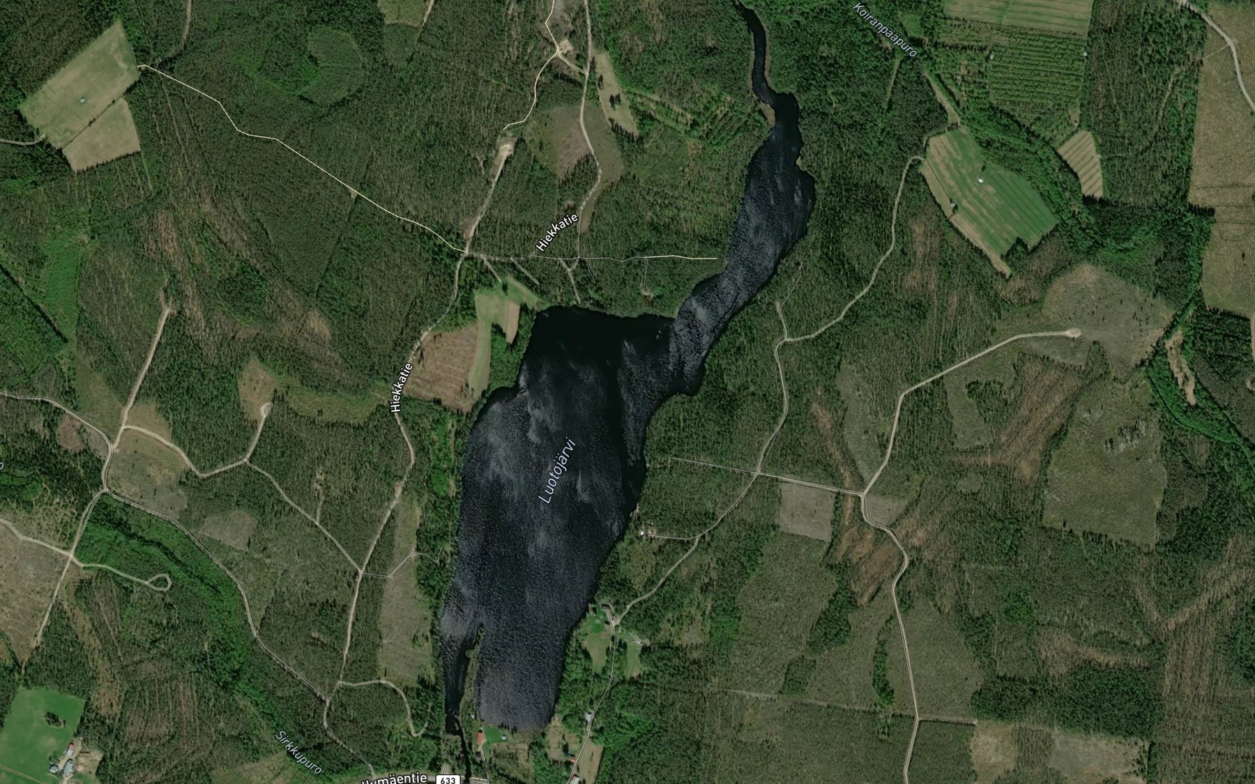 Satellite map of the Luotojarvi