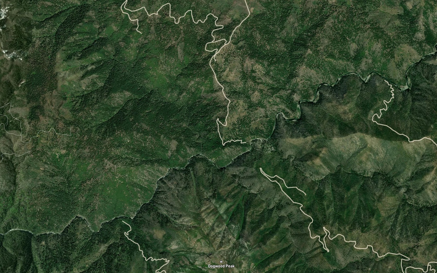 Satellite map of the Deadman Spring