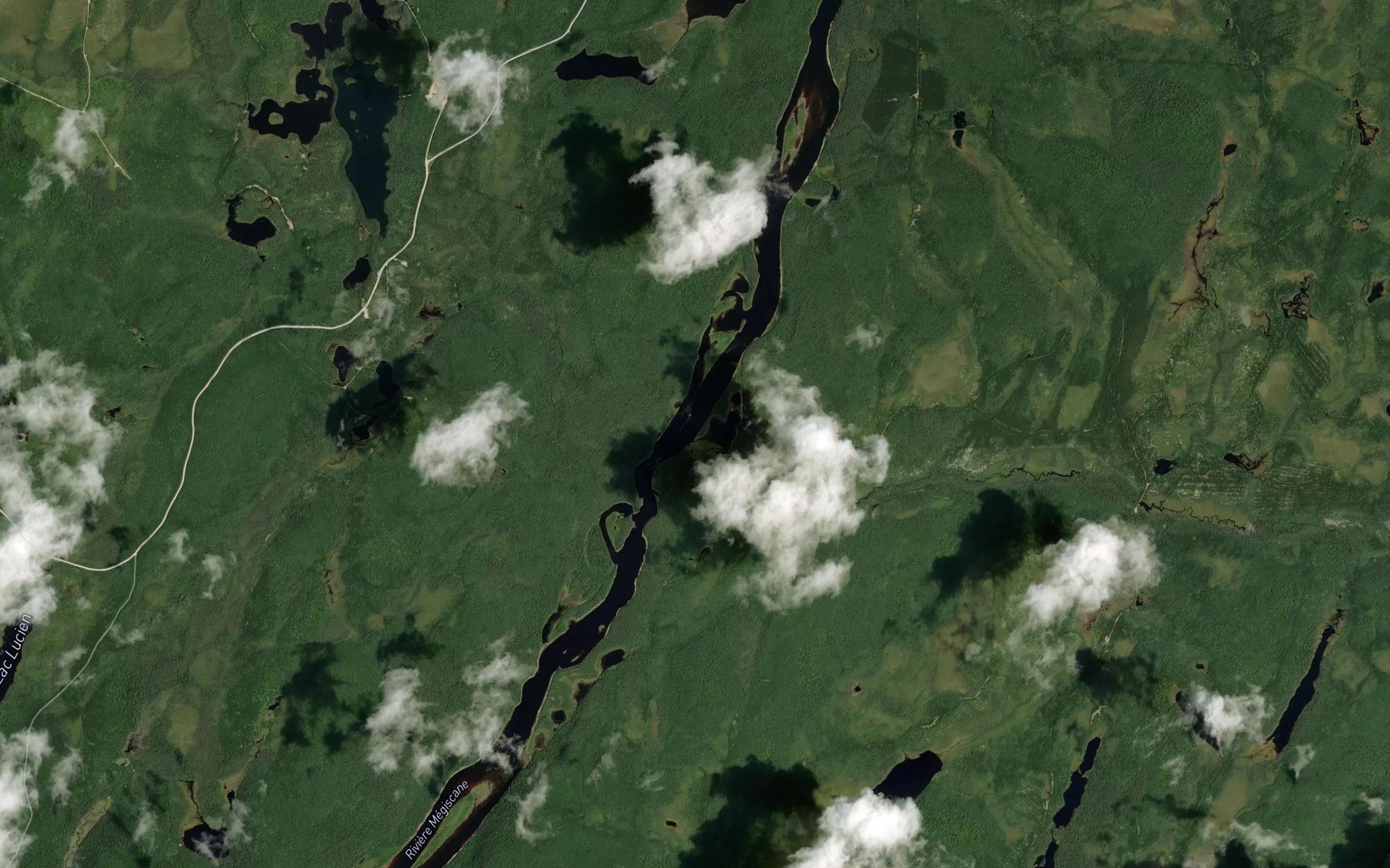 Satellite map of the Ruisseau Hermine