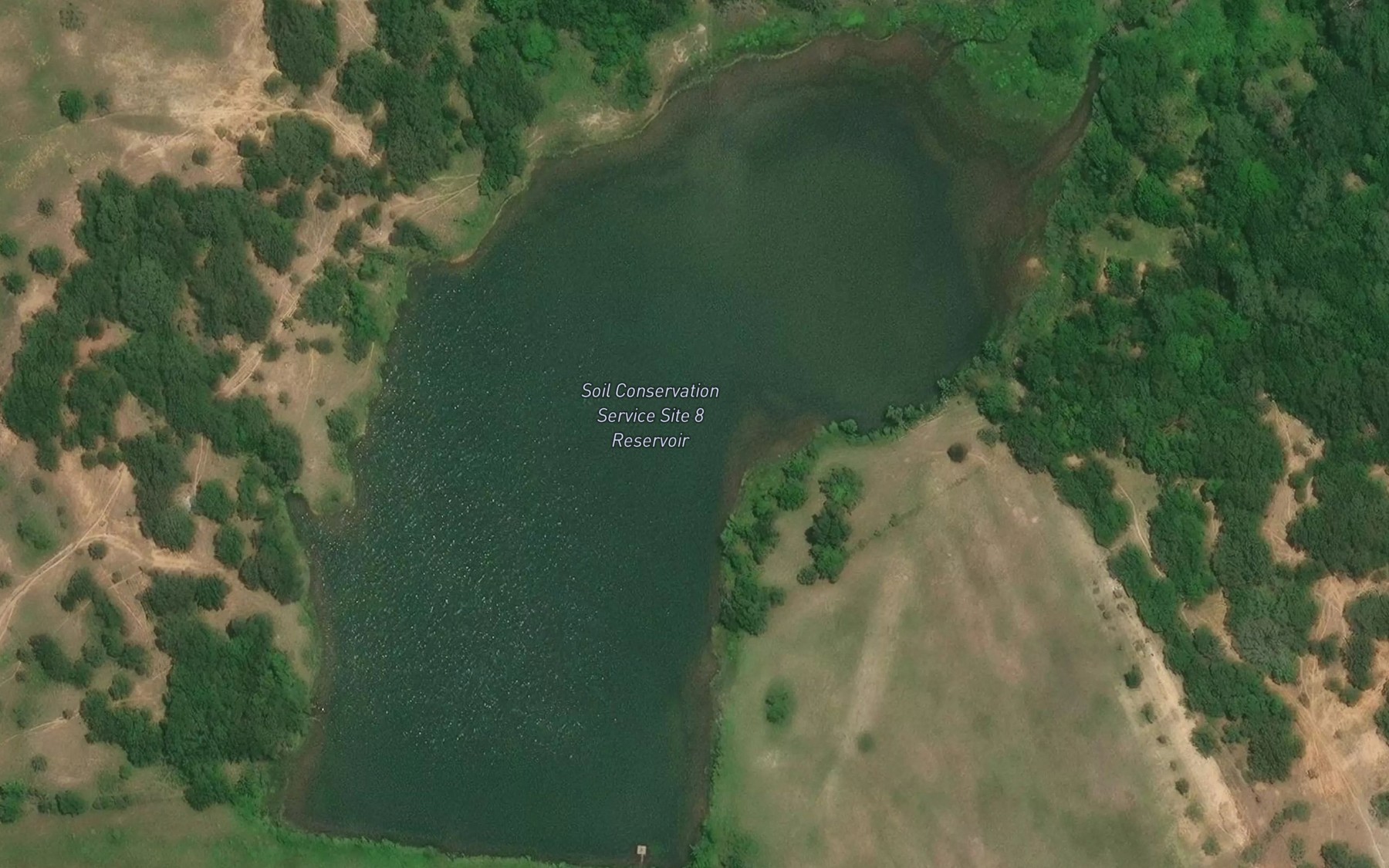 Satellite map of the Reservoir Number Eight