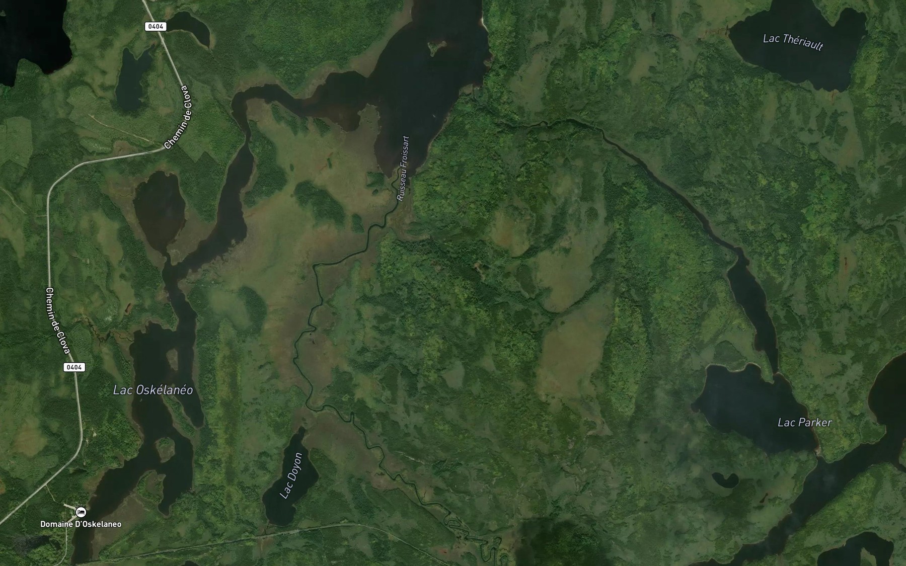 Satellite map of the Ruisseau Froissart
