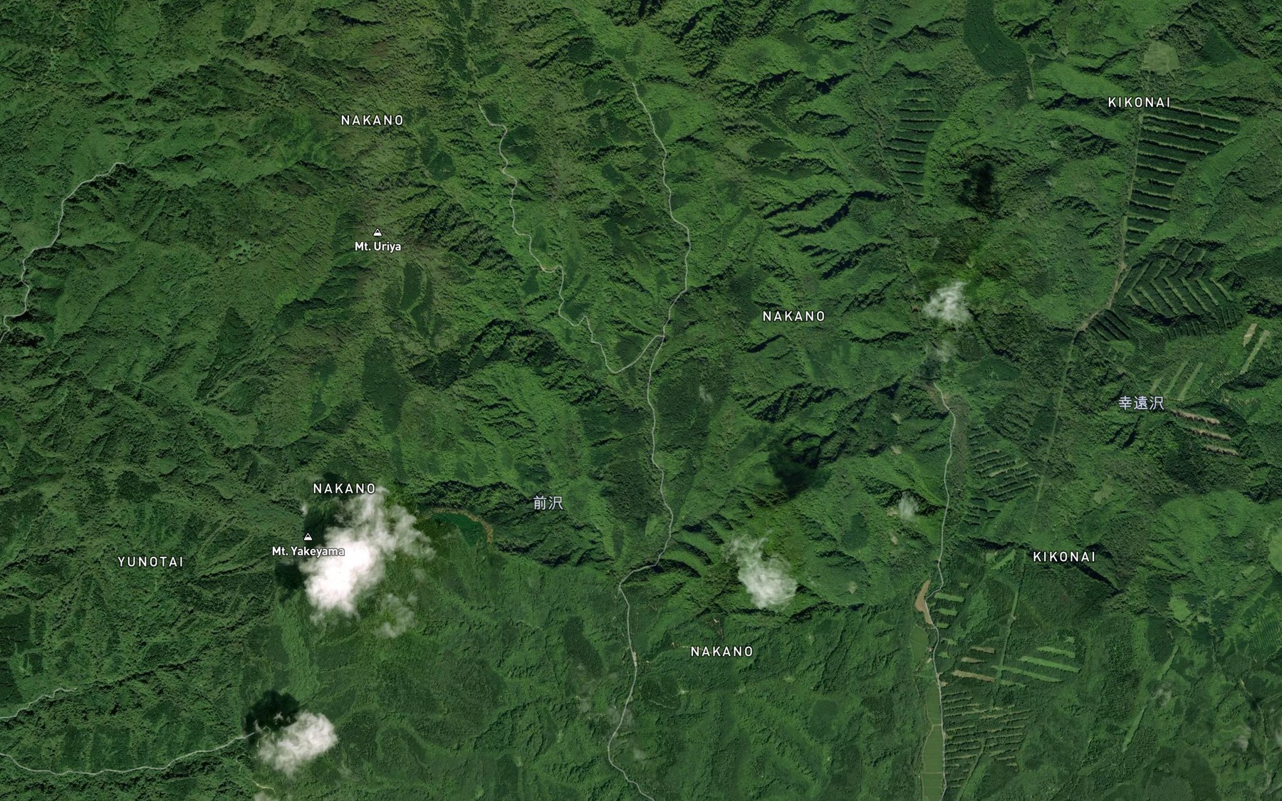 Satellite map of the Higashimata