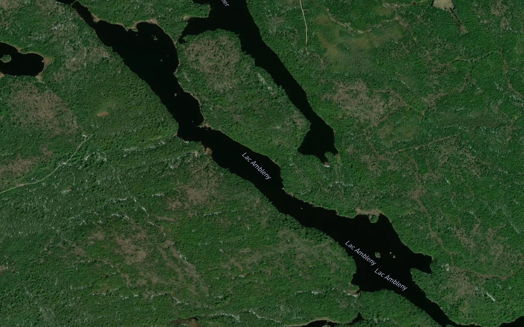 Satellite map of the Lac Ambleny