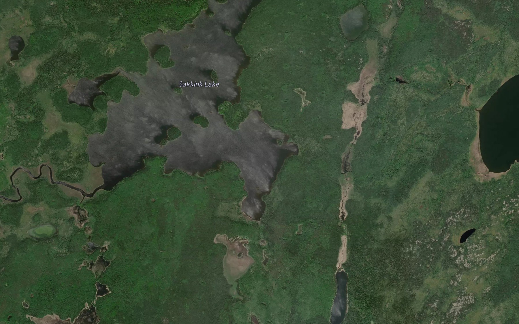 Satellite map of the Chambers Bay