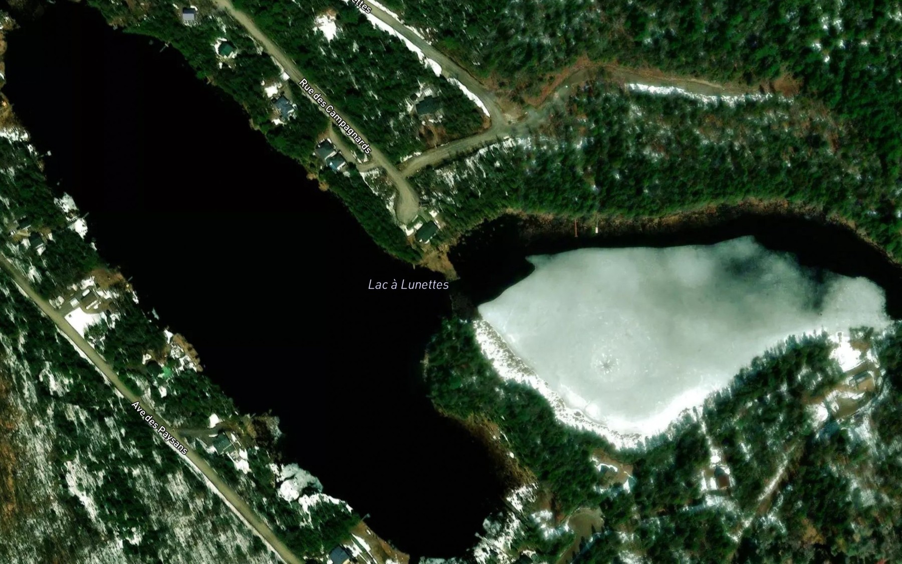 Satellite map of the Lac a Lunettes
