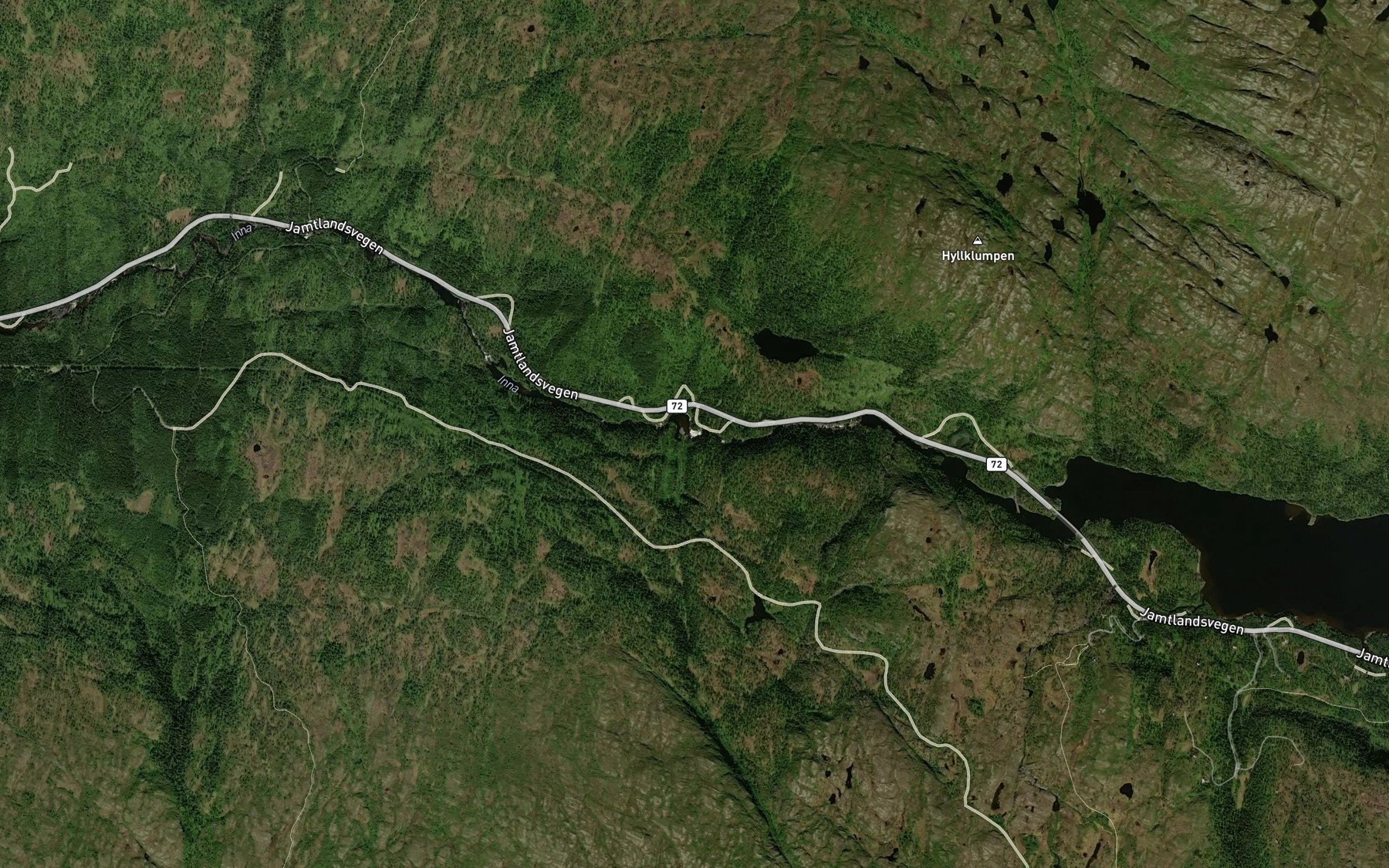 Satellite map of the Brudesloret