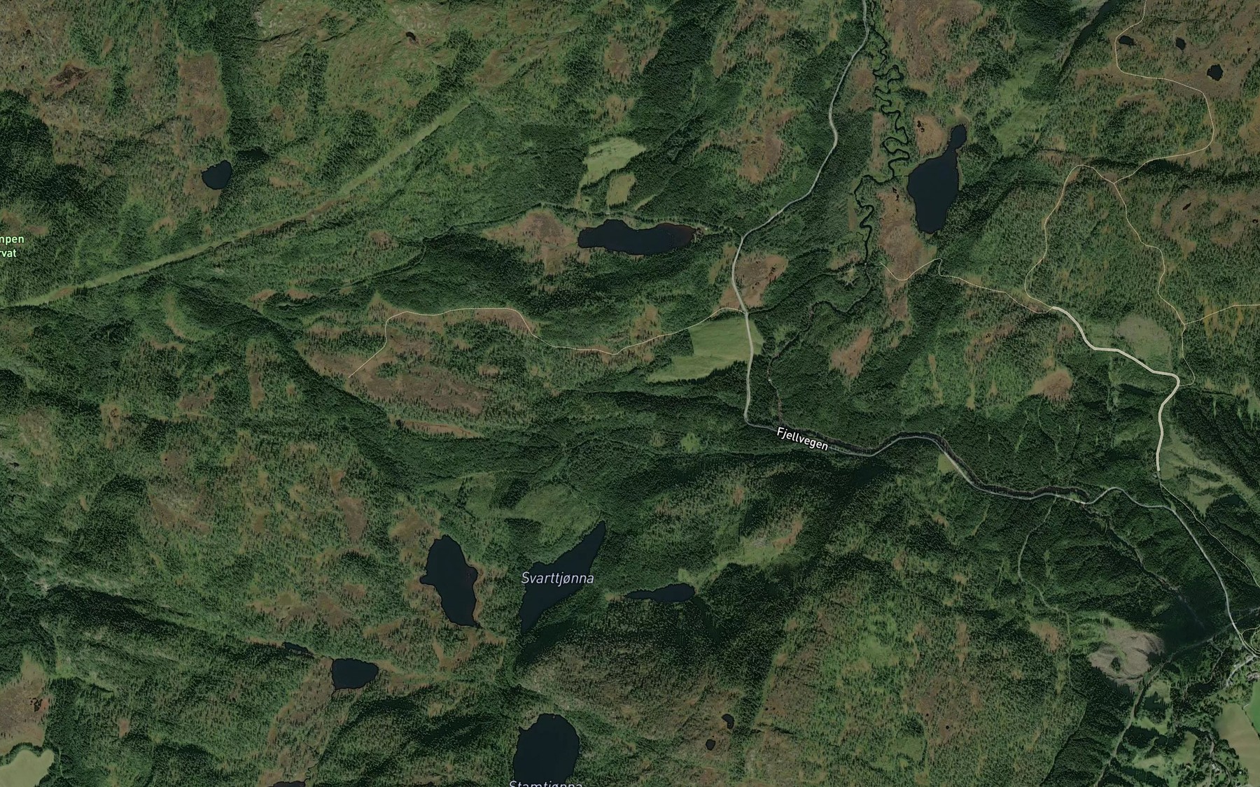 Satellite map of the Bjorkengbekken