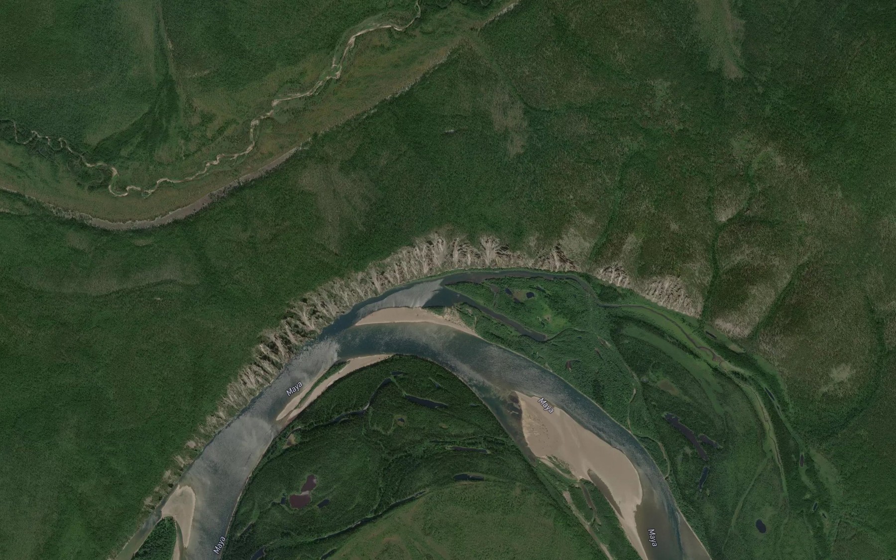 Satellite map of the Malgin