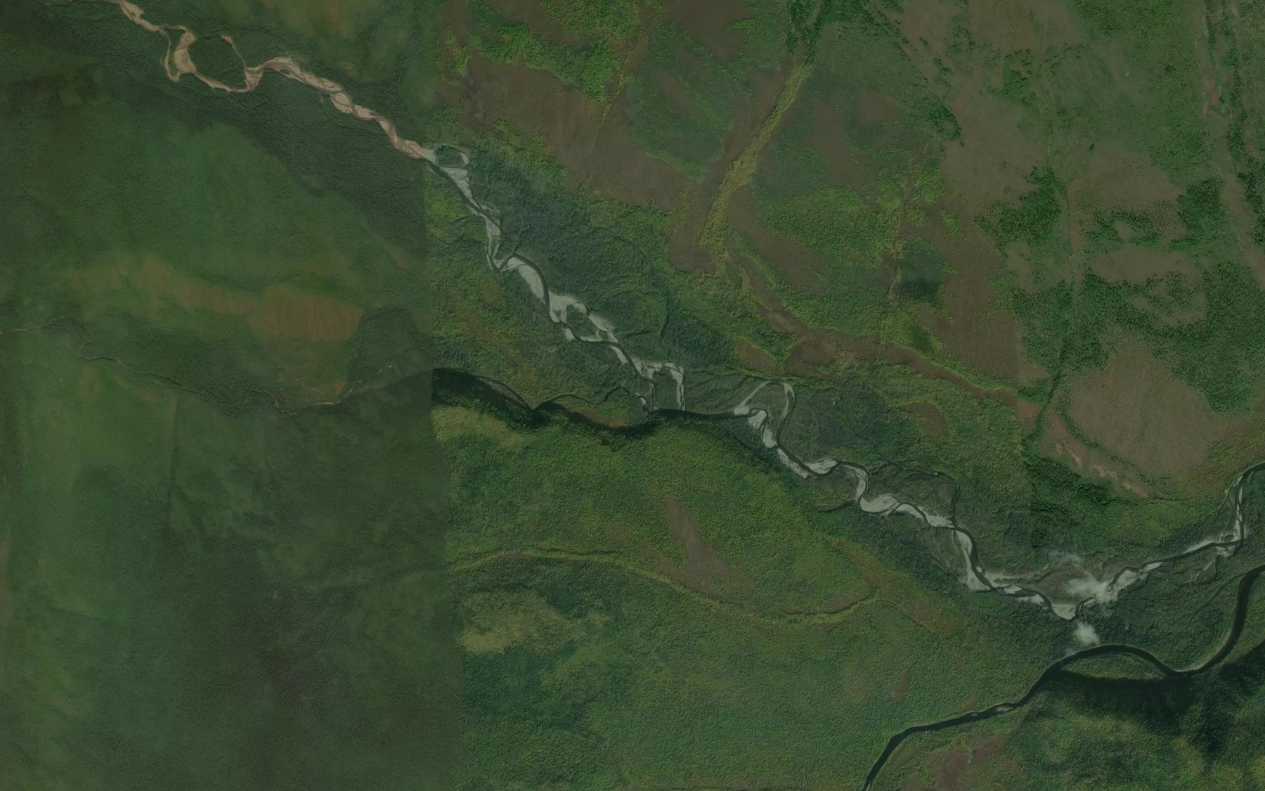 Satellite map of the Khagyrkan